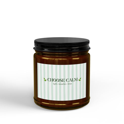 Choose Calm Motivational Scented Soy Candle | Wellness Gift