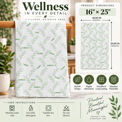 Mind Body Soul Tea Towel