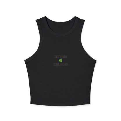 Botanical Leaf Pattern Women's Racer Tank | Eco-Minded Style