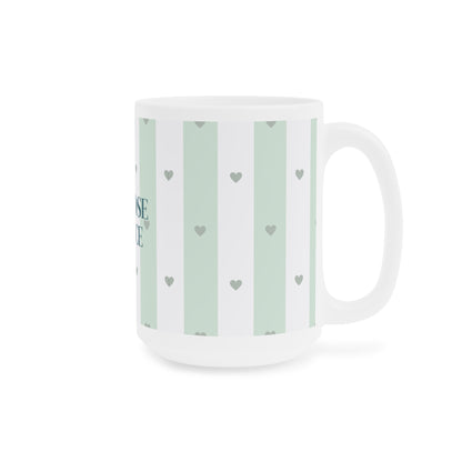 Peace Quote Ceramic Mug | Mindfulness Gift for Calm