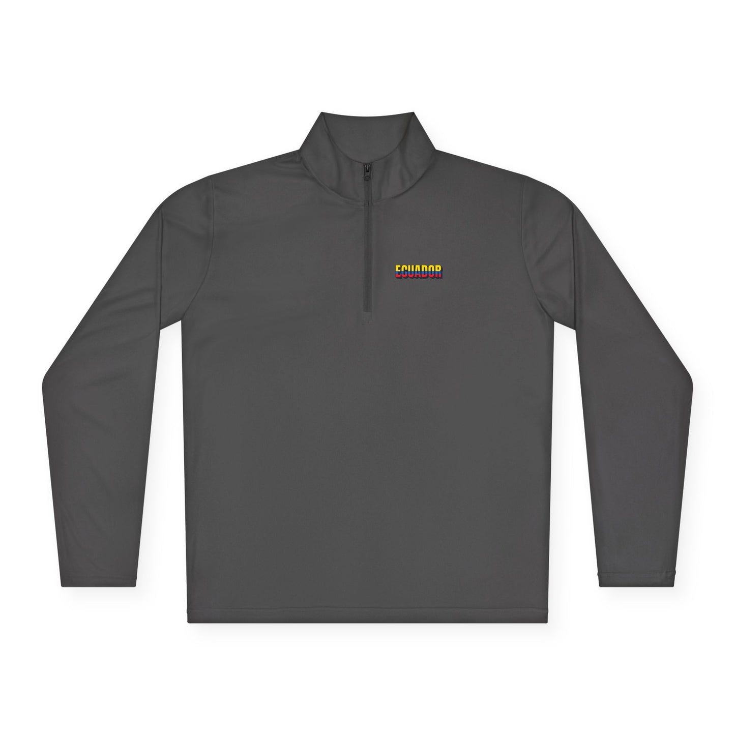 Ecuador Flag Quarter-Zip Pullover | Patriotic Sports Wear