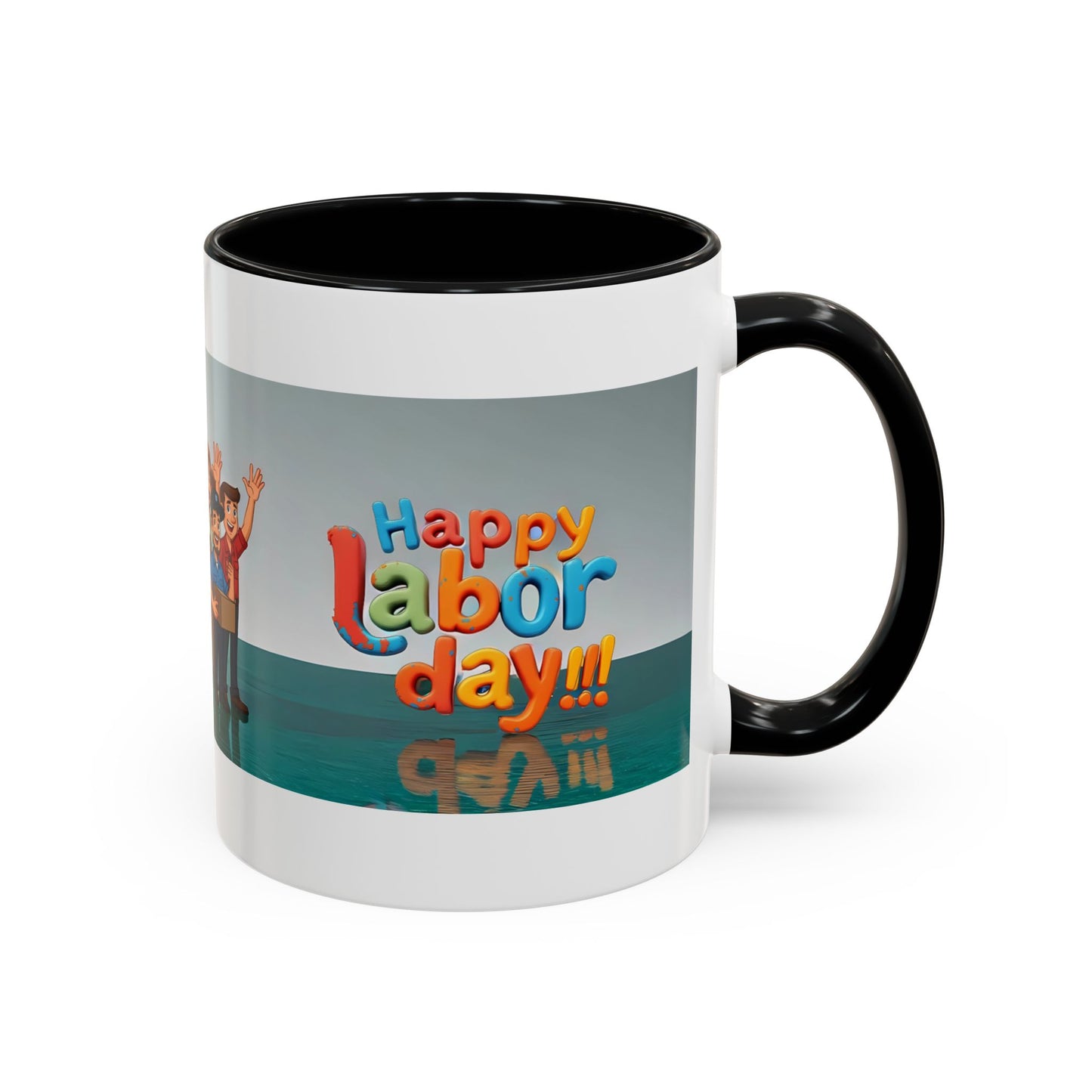 Happy Labor Day! Personalized Cartoon Mug - Worker Appreciation Gift