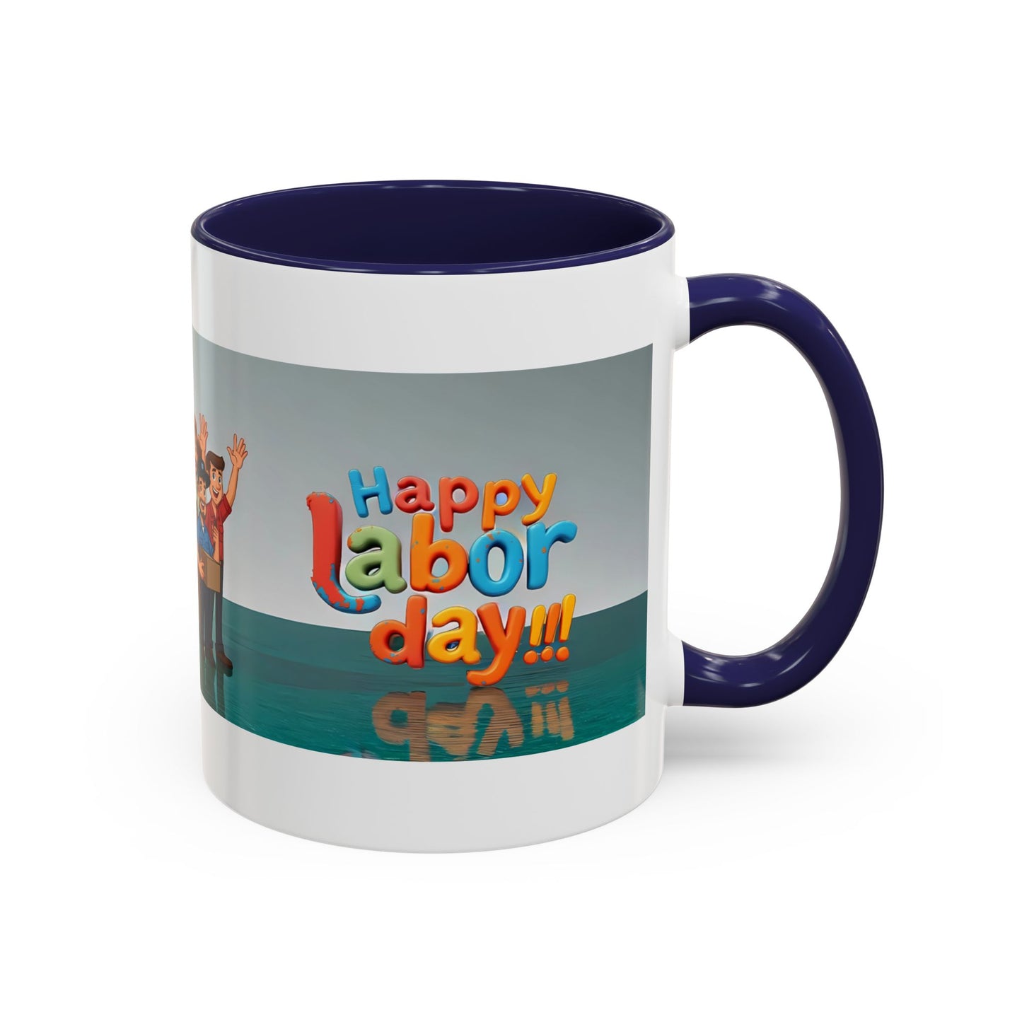 Happy Labor Day! Personalized Cartoon Mug - Worker Appreciation Gift