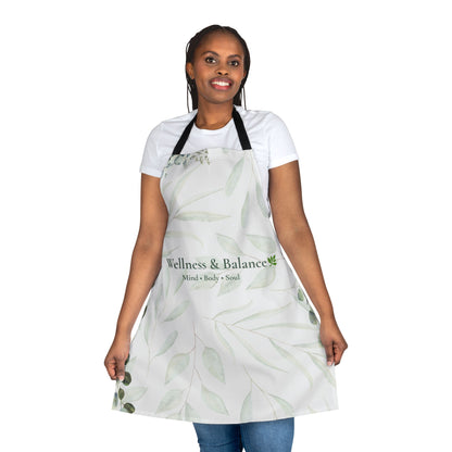 Wellness & Balance Botanical Apron | Mindful Living Kitchen Wear