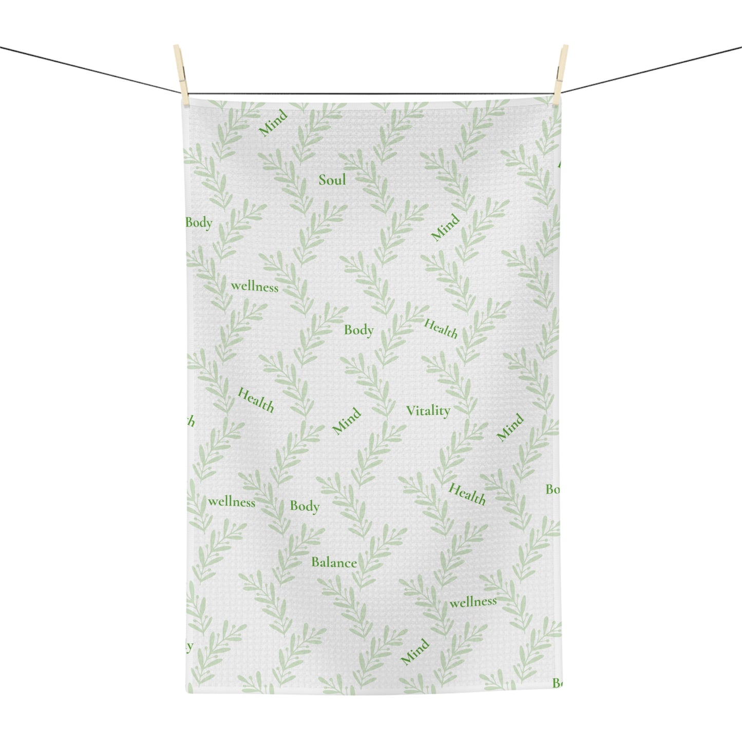 Wellness Tea Towel | Mind Body Soul Health Design