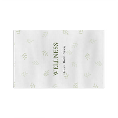 Wellness Leaf Microfiber Tea Towel | Balance Health Vitality