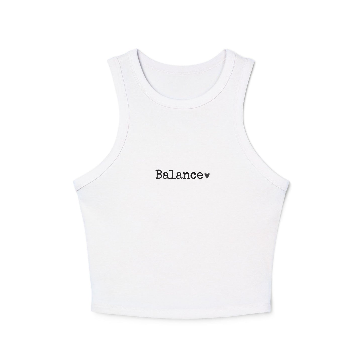 Heart Pattern Women's Racer Tank Top | Minimalist Graphic Tee