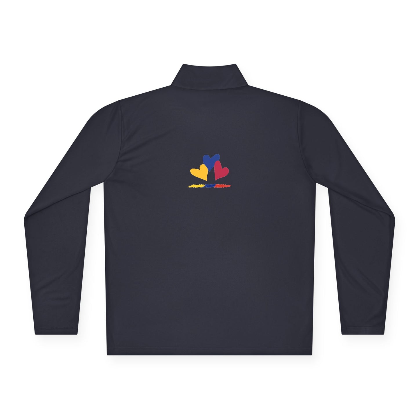 Colombia Flag Heart Unisex Quarter-Zip Pullover | Patriotic Pride