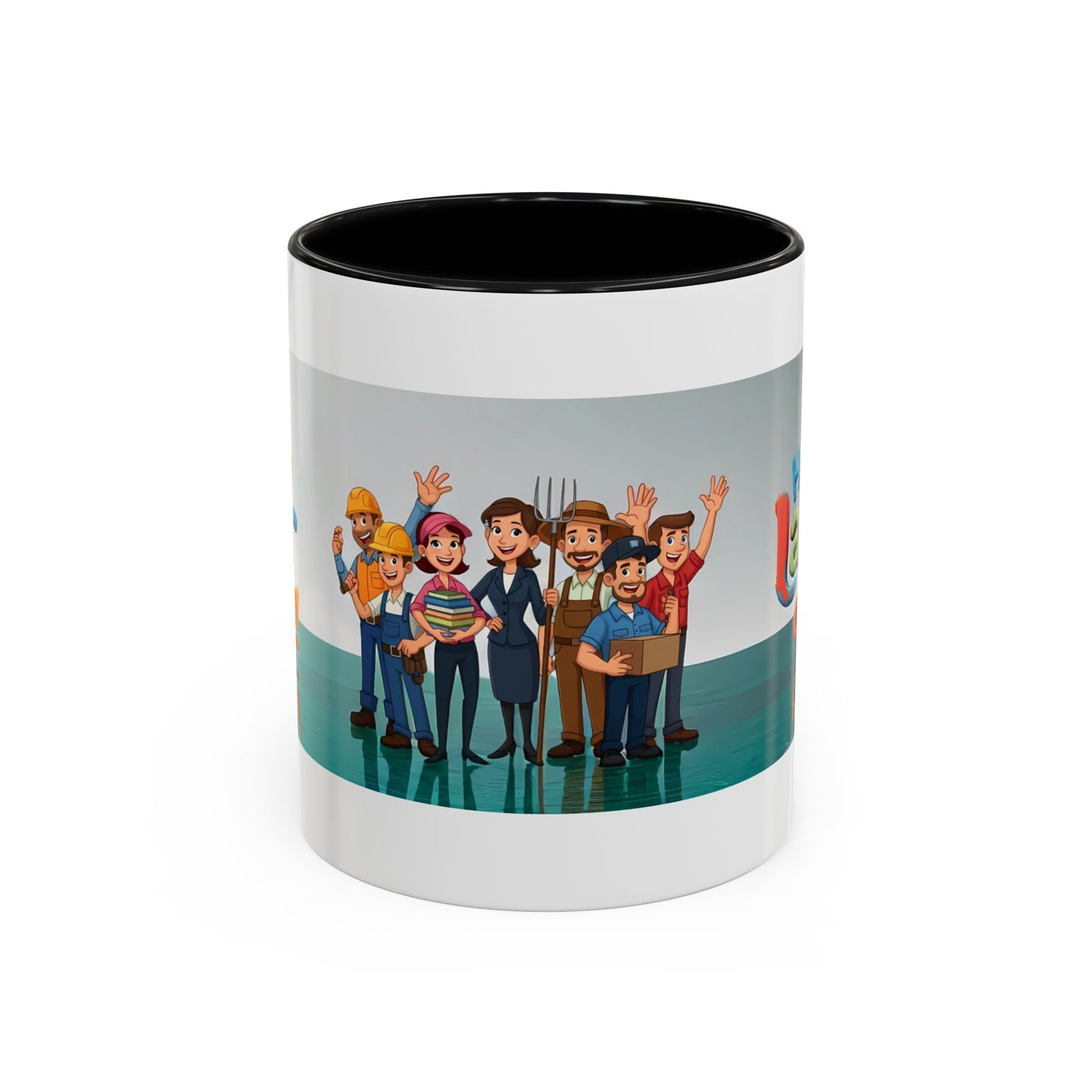 Happy Labor Day! Personalized Cartoon Mug - Worker Appreciation Gift