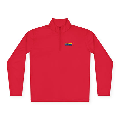 Ecuador Flag Quarter-Zip Pullover | Patriotic Sports Wear