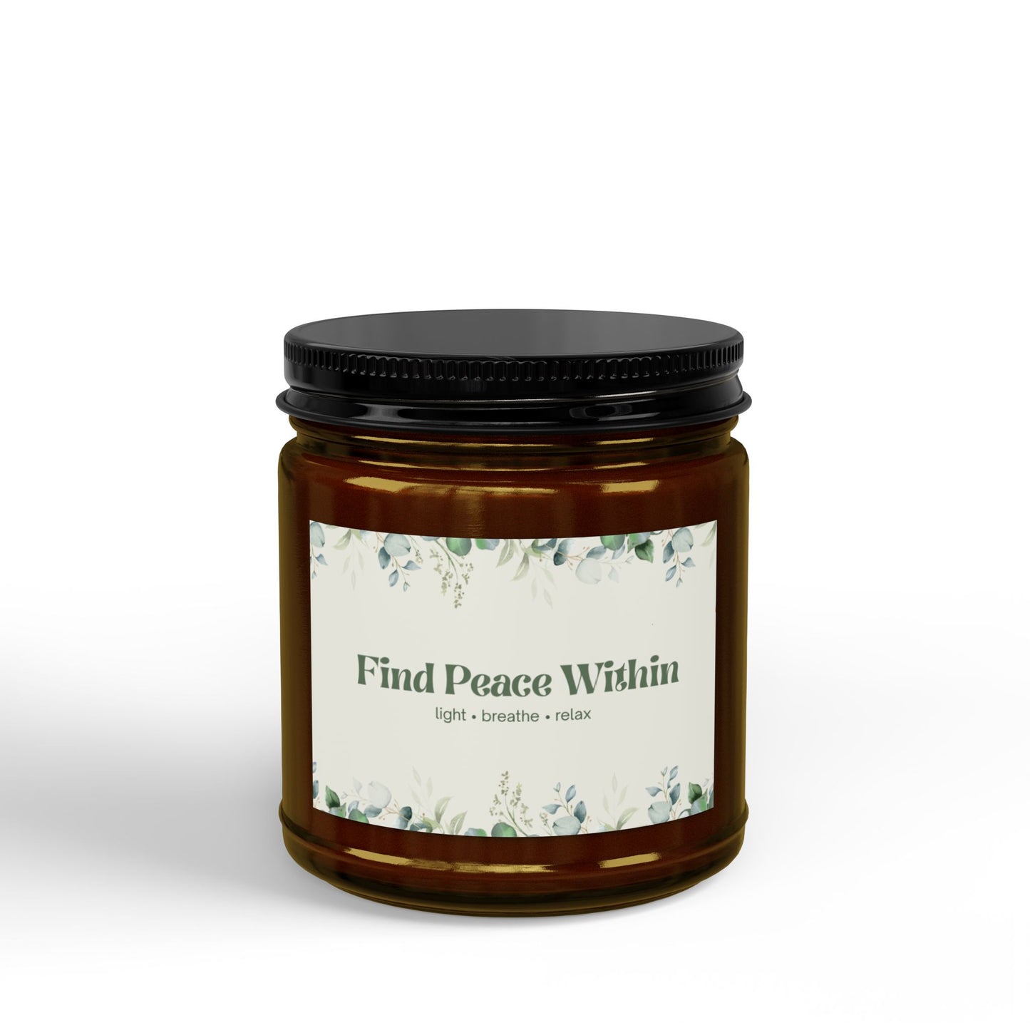 Eucalyptus Lavender Soy Candle | Wellness Mindfulness Gift
