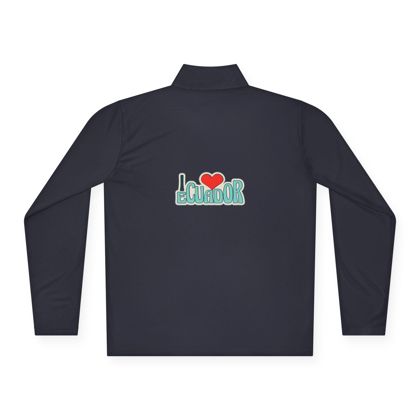 Ecuador Flag Quarter-Zip Pullover | Patriotic Sports Wear