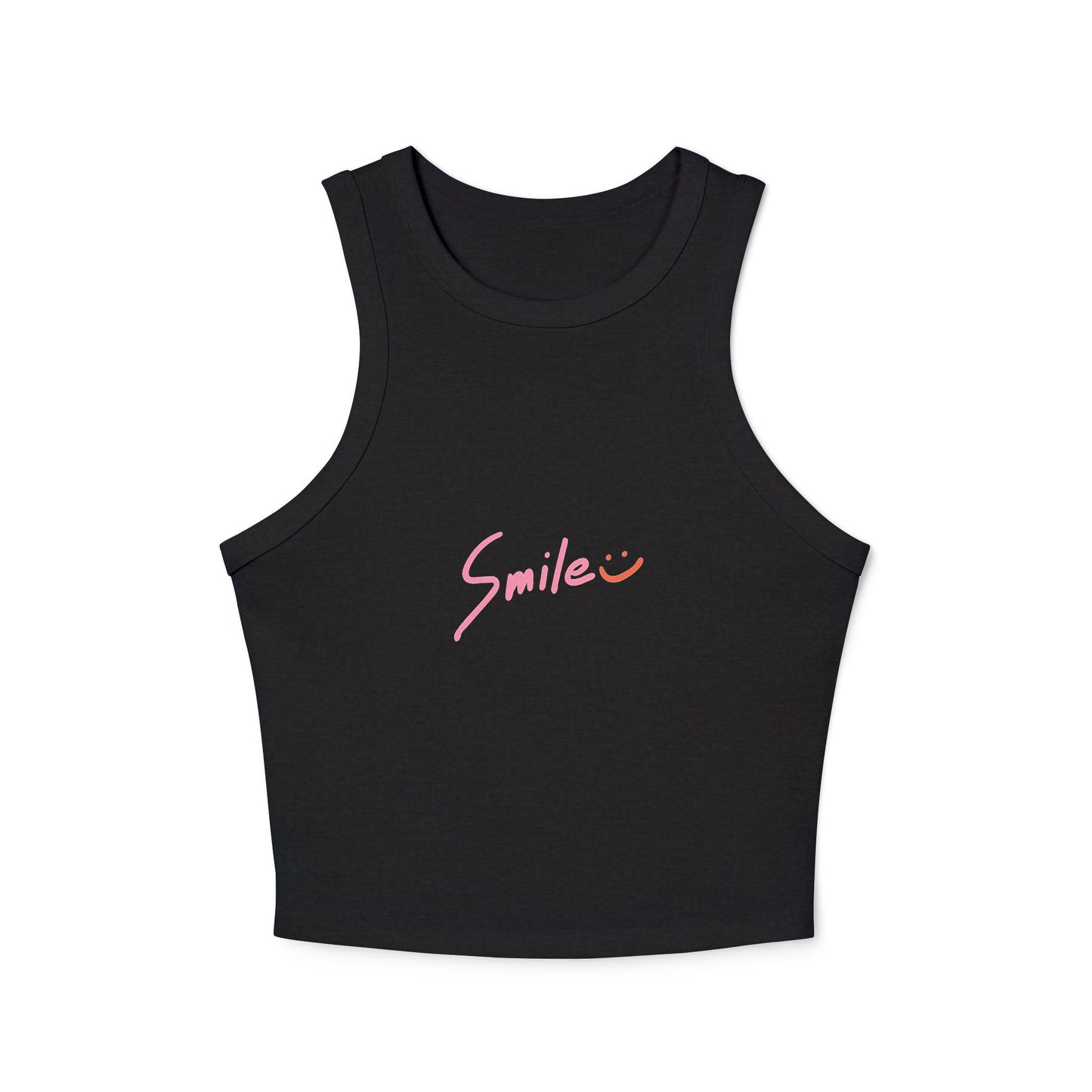 Smile Racer Tank Top | Positive Vibes Graphic Tee