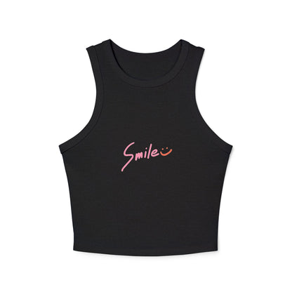 Smile Racer Tank Top | Positive Vibes Graphic Tee