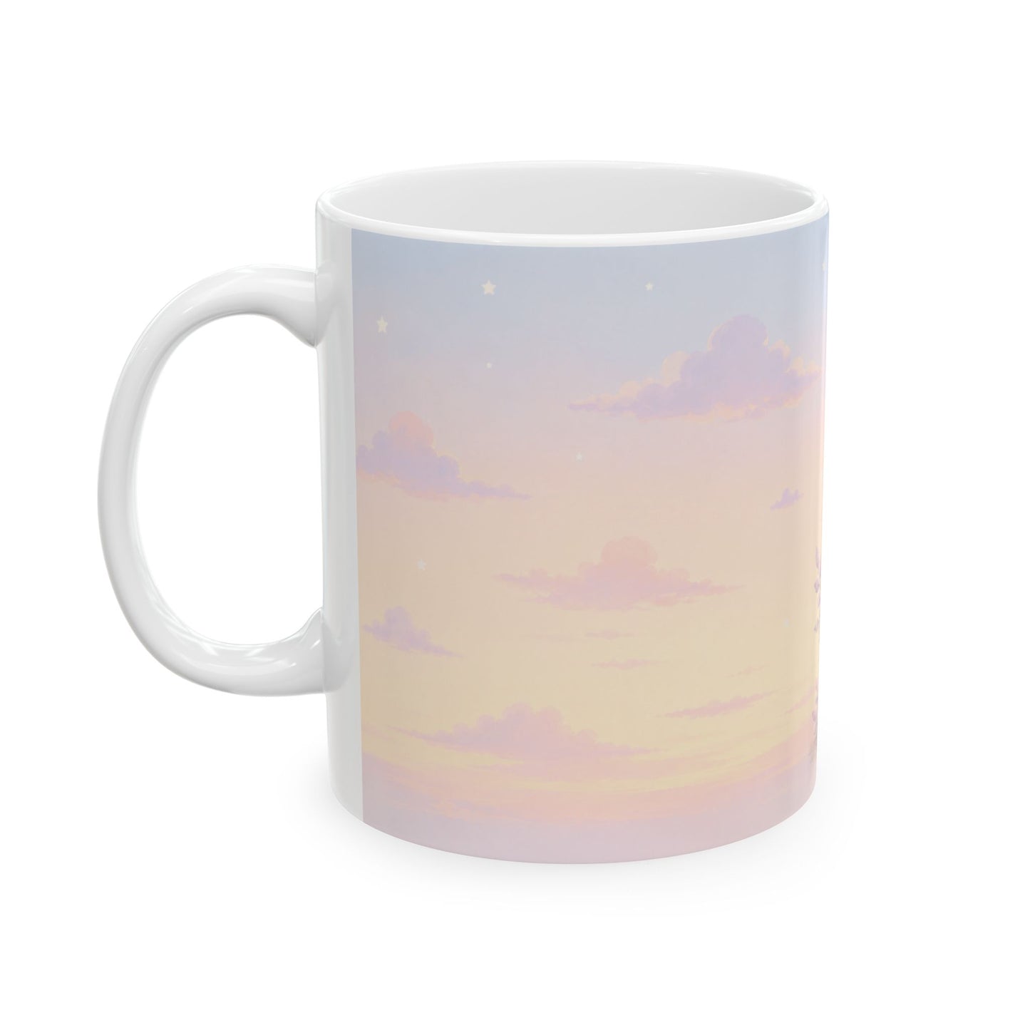 Pastel Witchy Ceramic Mug — Lavender Moon Magic 11oz/15oz