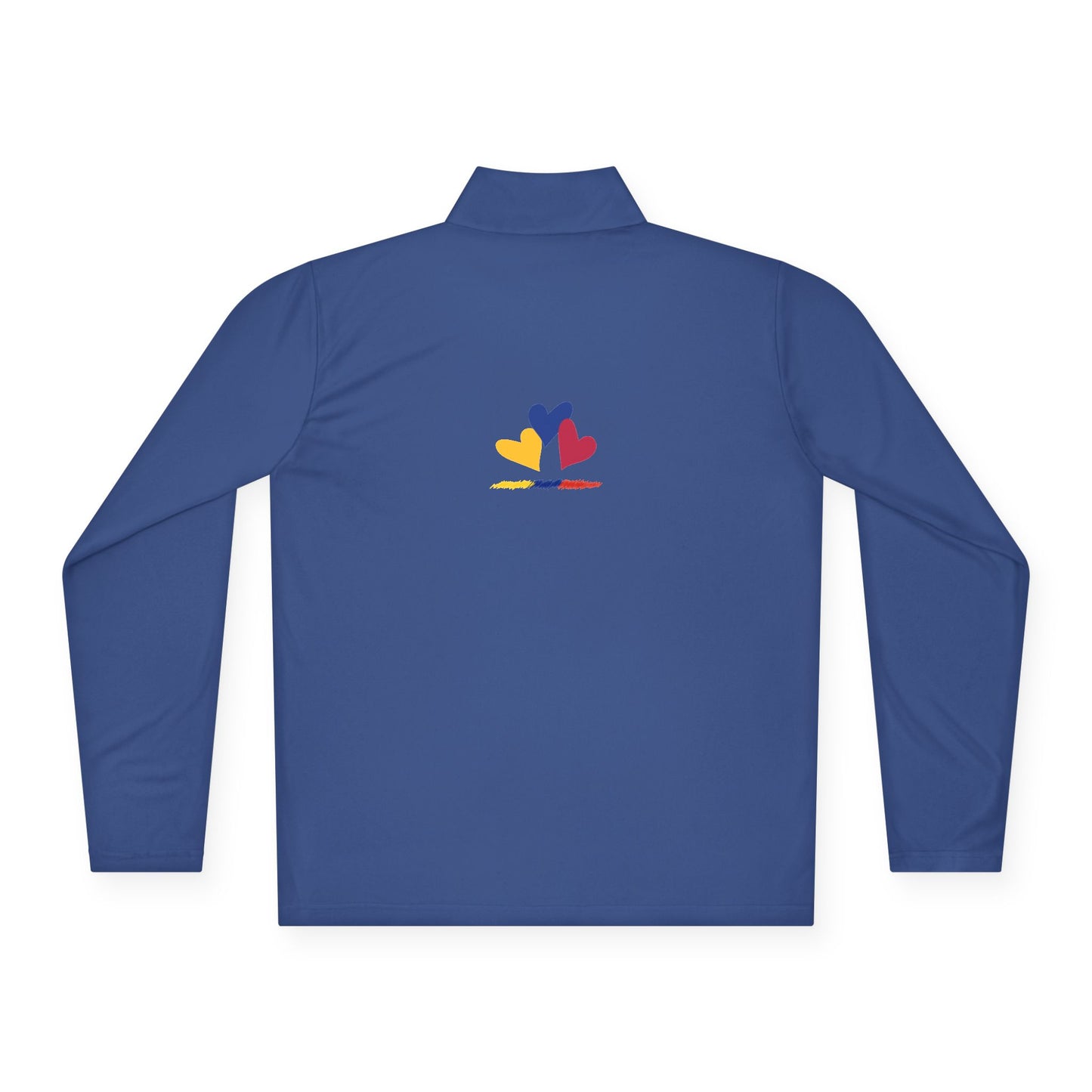 Colombia Flag Heart Unisex Quarter-Zip Pullover | Patriotic Pride