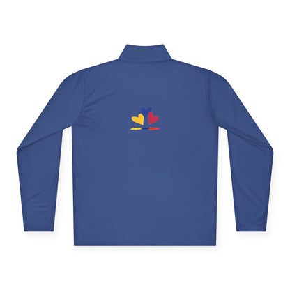 Colombia Flag Heart Unisex Quarter-Zip Pullover | Patriotic Pride
