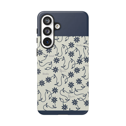 Floral Vine Pattern iPhone Case | Minimalist Botanical Design