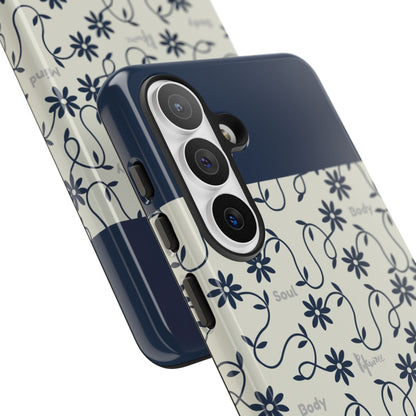 Floral Vine Pattern iPhone Case | Minimalist Botanical Design