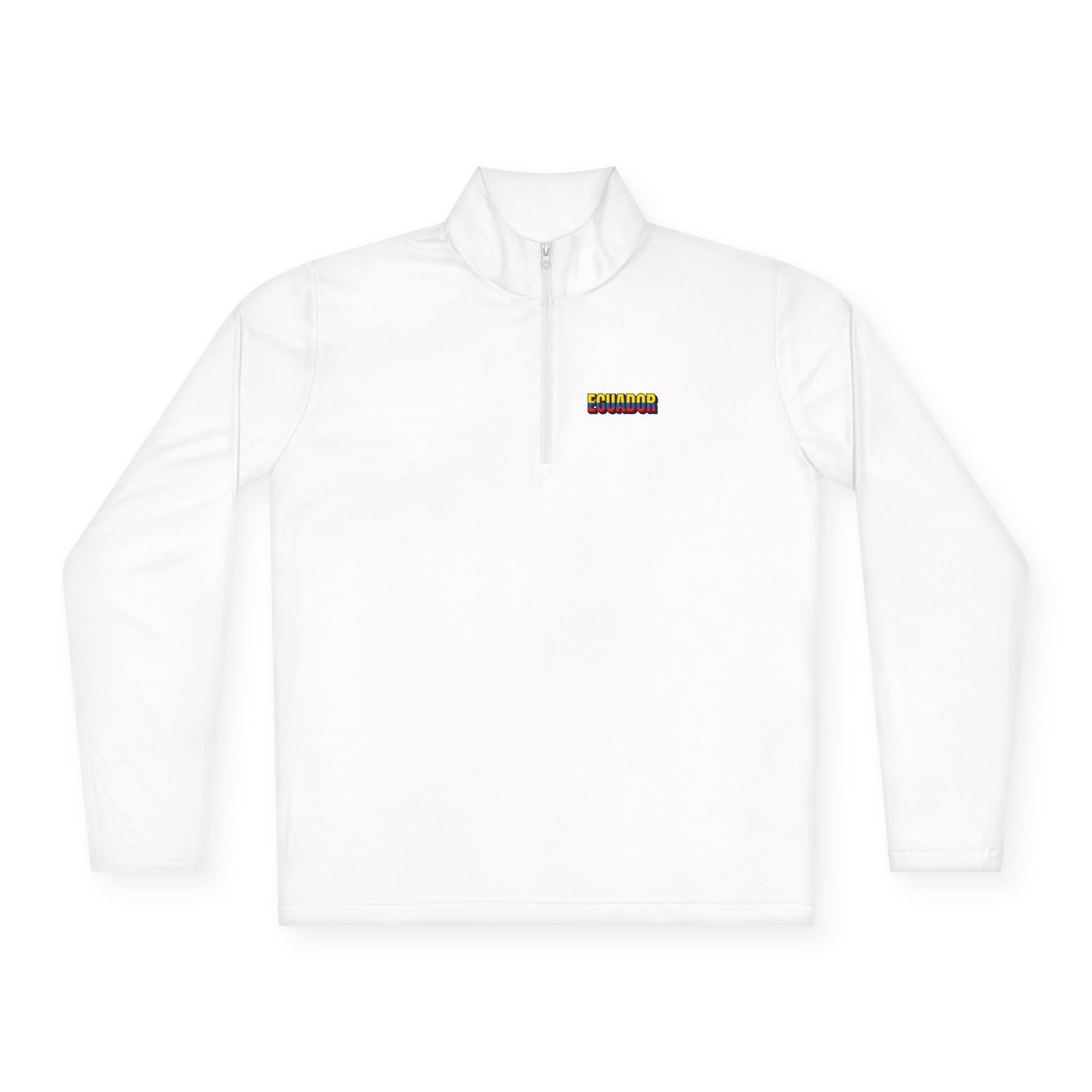 Ecuador Flag Quarter-Zip Pullover | Patriotic Sports Wear