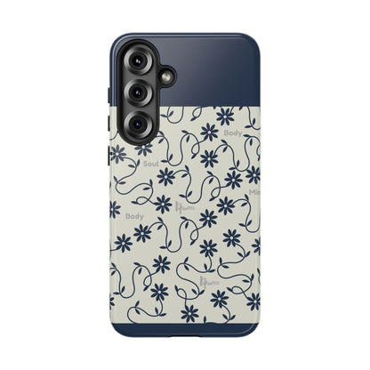 Floral Vine Pattern iPhone Case | Minimalist Botanical Design