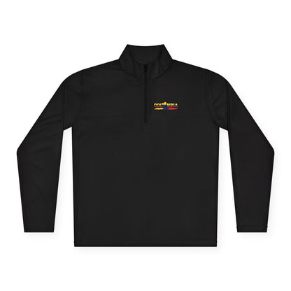 Colombia Flag Heart Unisex Quarter-Zip Pullover | Patriotic Pride