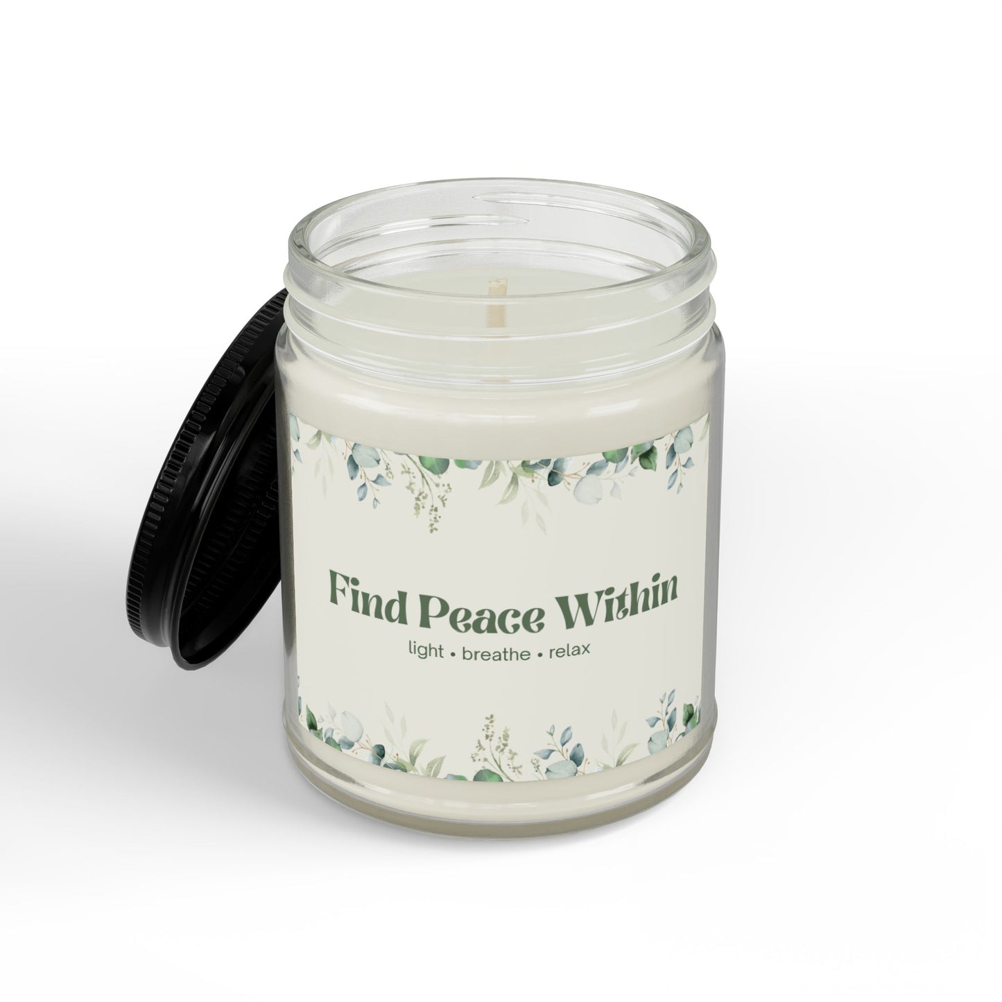 Eucalyptus Lavender Soy Candle | Wellness Mindfulness Gift
