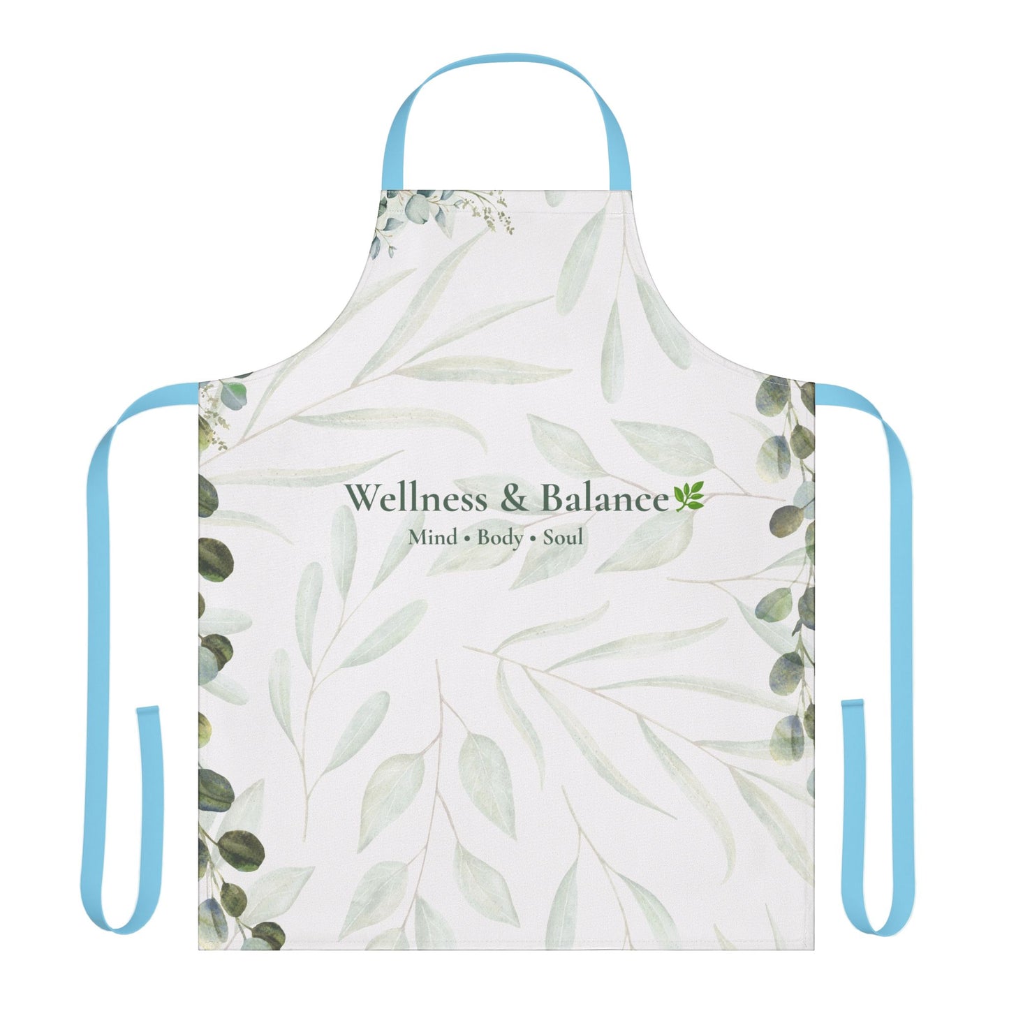 Wellness & Balance Botanical Apron | Mindful Living Kitchen Wear