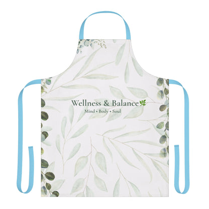Wellness & Balance Botanical Apron | Mindful Living Kitchen Wear