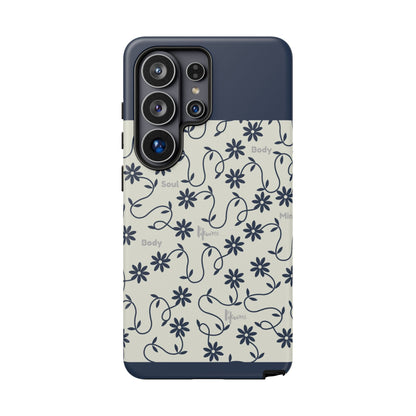 Floral Vine Pattern iPhone Case | Minimalist Botanical Design