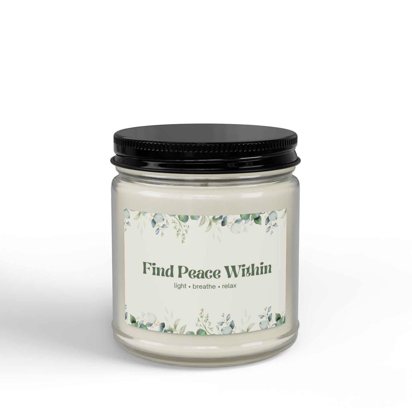 Eucalyptus Lavender Soy Candle | Wellness Mindfulness Gift