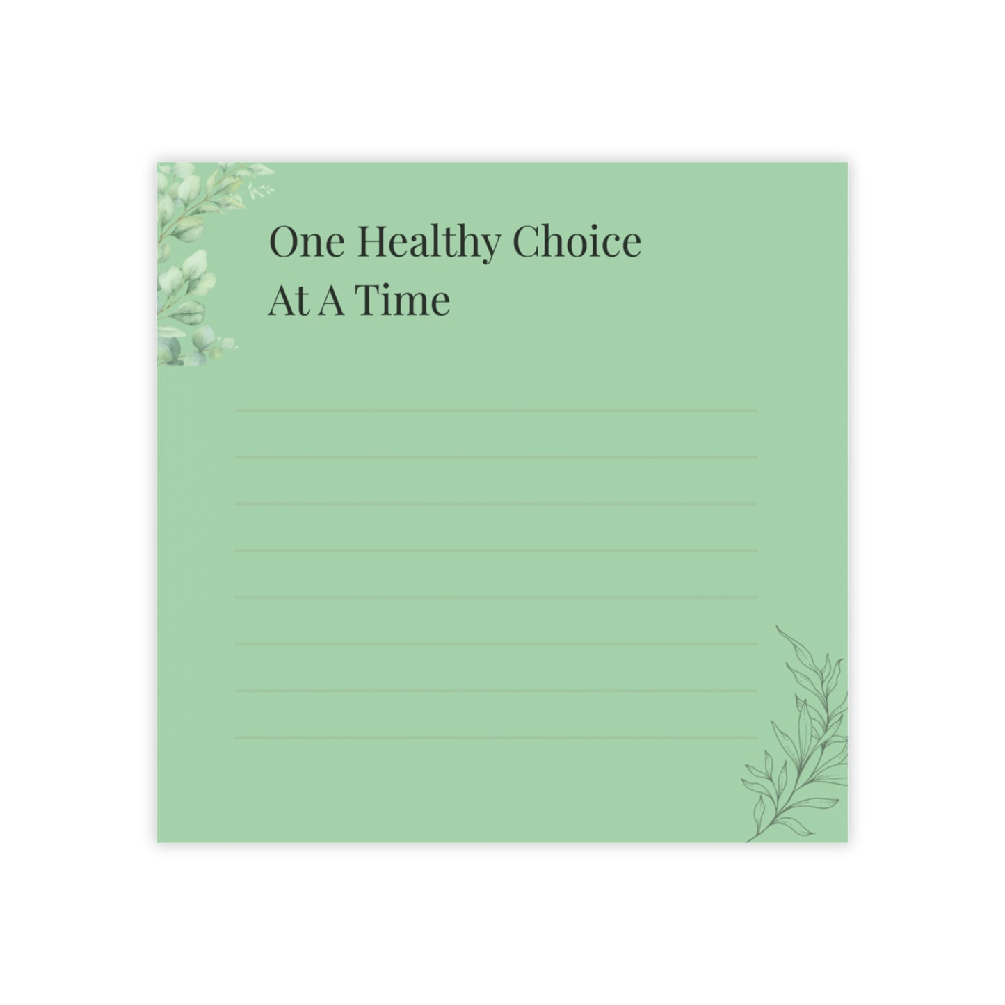 Healthy Choice Sticky Notes | Wellness Reminder Pads