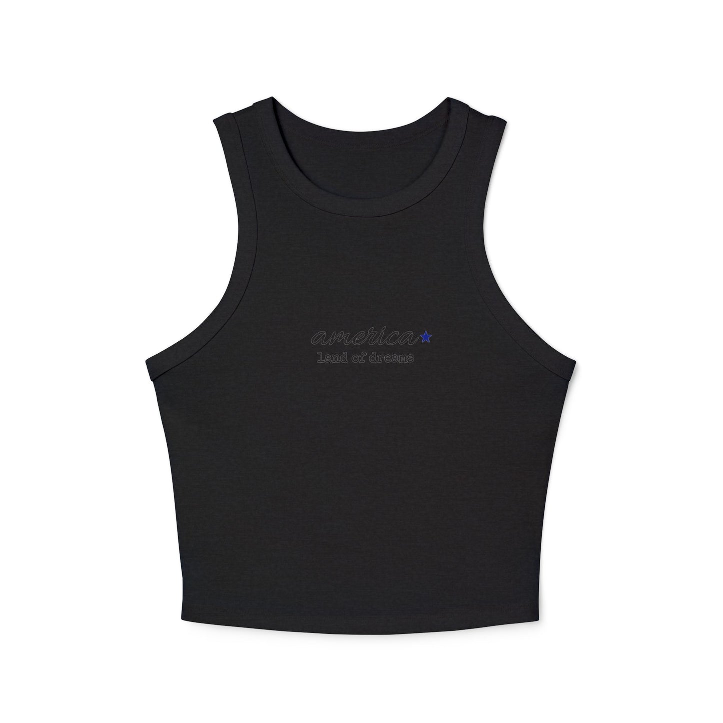 Purple Question Mark Pattern Racer Tank Top | Streetwear Design