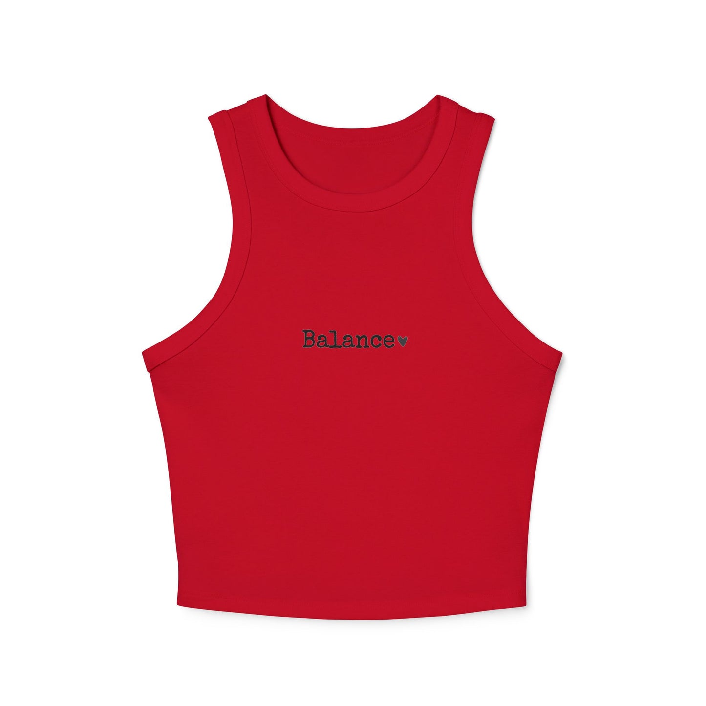 Heart Pattern Women's Racer Tank Top | Minimalist Graphic Tee