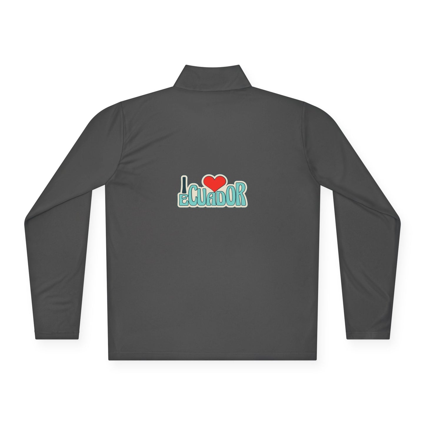 Ecuador Flag Quarter-Zip Pullover | Patriotic Sport Pullover