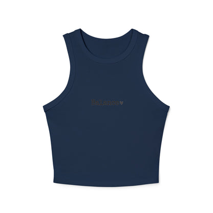Heart Pattern Women's Racer Tank Top | Minimalist Graphic Tee