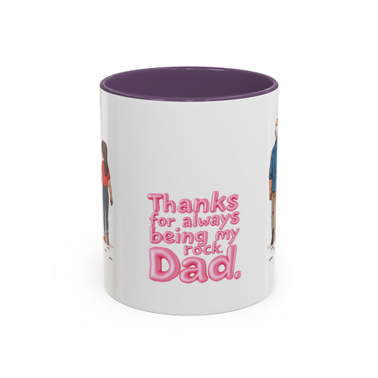 Father's Day Accent Coffee Mug — Dad Celebration 11/15oz