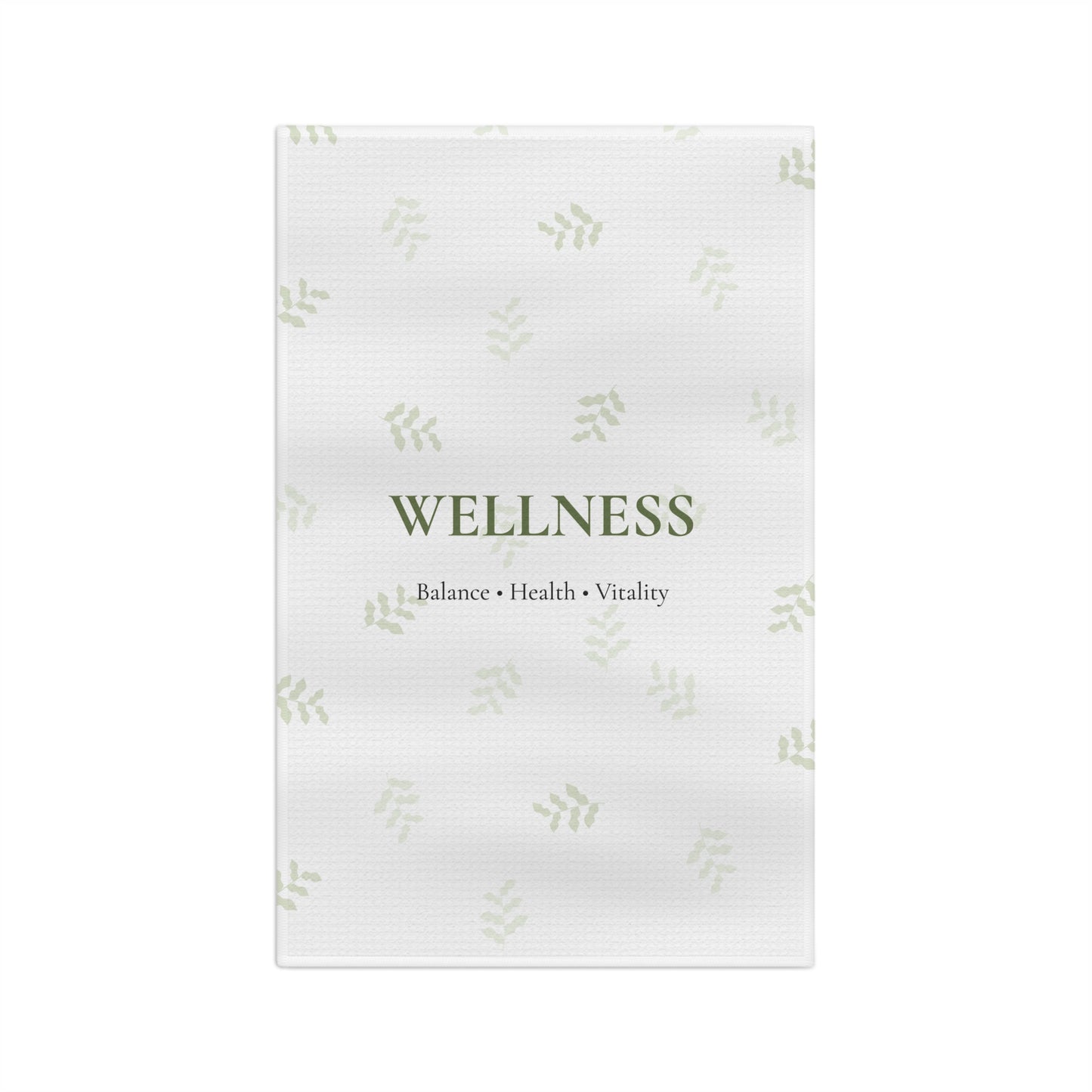 Wellness Leaf Microfiber Tea Towel | Balance Health Vitality