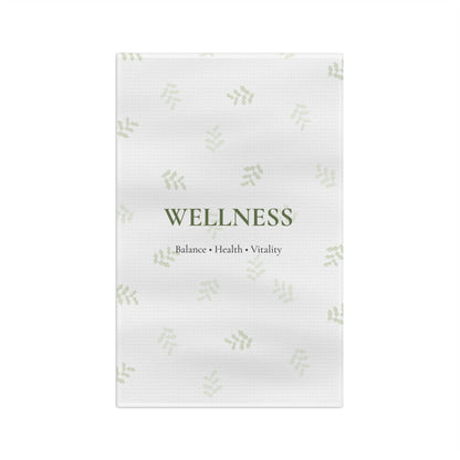 Wellness Leaf Microfiber Tea Towel | Balance Health Vitality