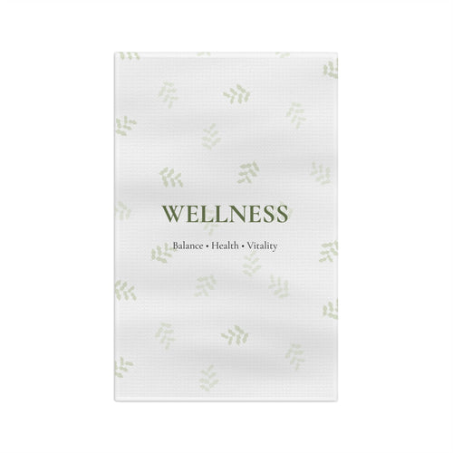 Wellness Leaf Microfiber Tea Towel | Balance Health Vitality