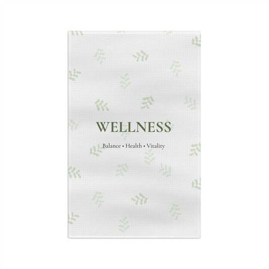 Wellness Leaf Microfiber Tea Towel | Balance Health Vitality