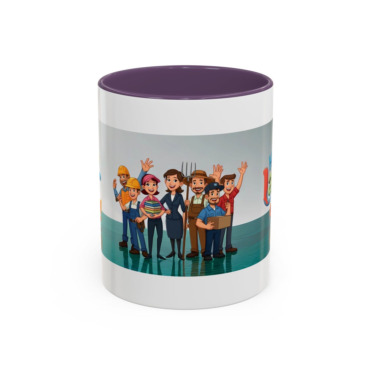 Happy Labor Day! Personalized Cartoon Mug - Worker Appreciation Gift