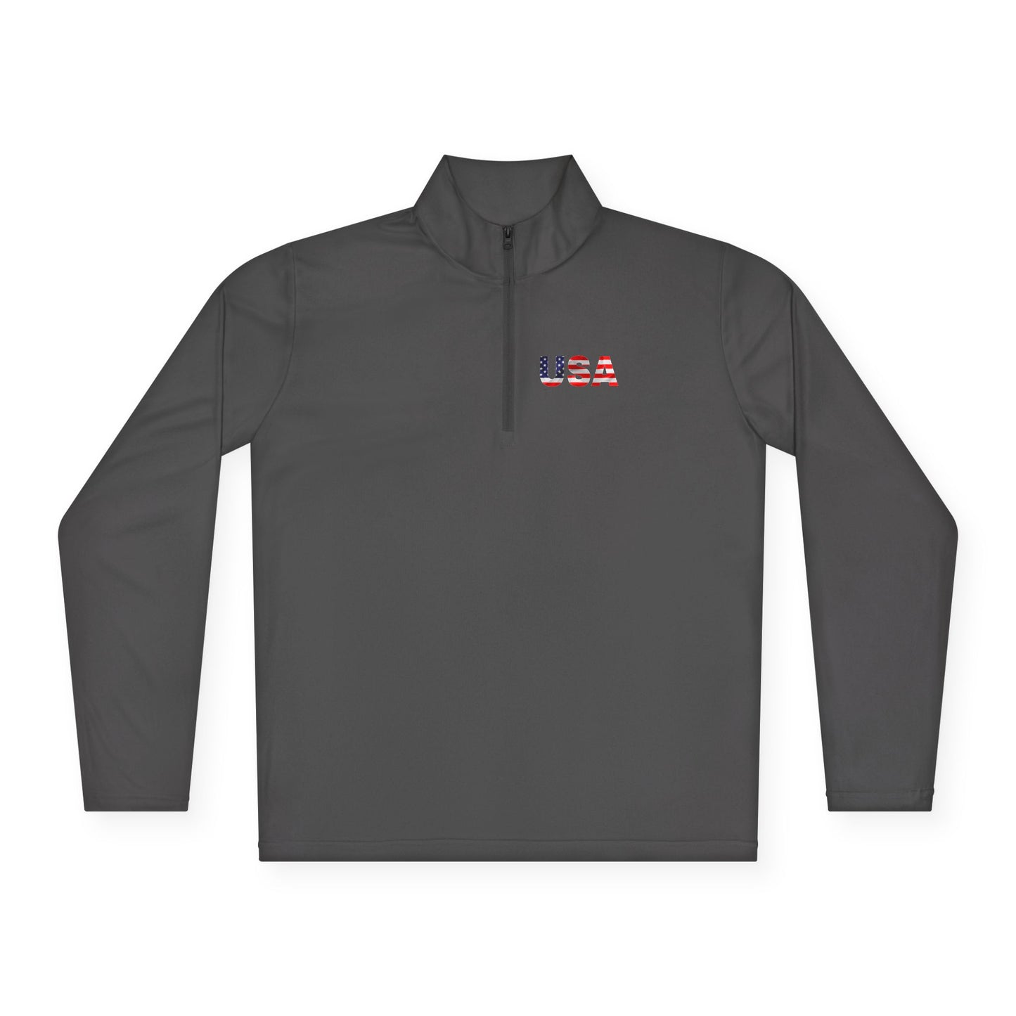 Patriotic Statue of Liberty Quarter-Zip Pullover | USA Flag Design