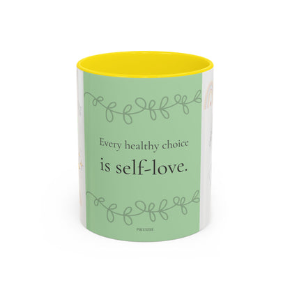 Self-Love Wellness Ceramic Mug | Motivational Inspiration Gift