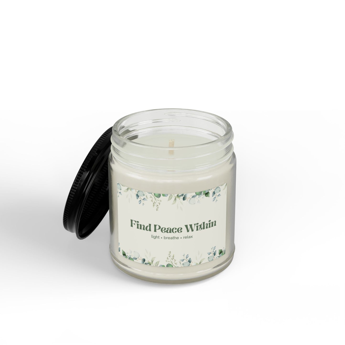 Eucalyptus Lavender Soy Candle | Wellness Mindfulness Gift