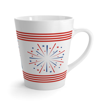 Made in USA Patriotic Latte Mug | July 4th Coffee Gift