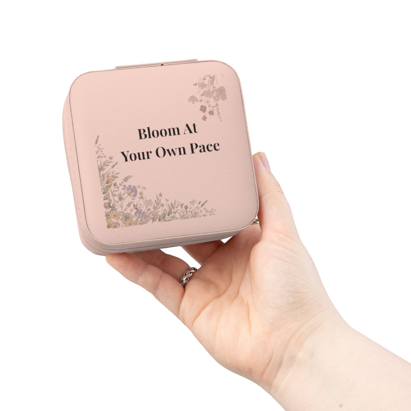 Bloom At Your Own Pace Jewelry Travel Case | Floral Gift