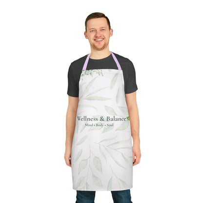 Wellness & Balance Botanical Apron | Mindful Living Kitchen Wear