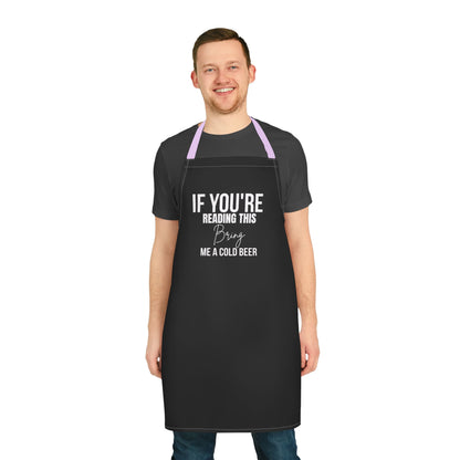 Funny Beer Apron | Cold Beer Kitchen Gift