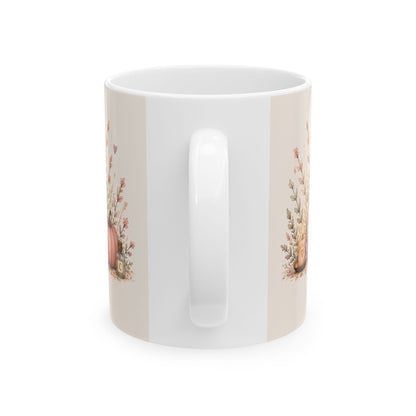Cozy Witch Girl Reading Mug | Ceramic Coffee Cup